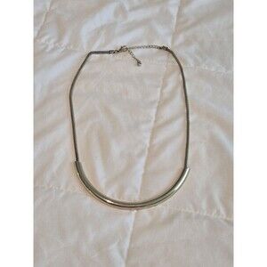 Womens gold tone bar necklace